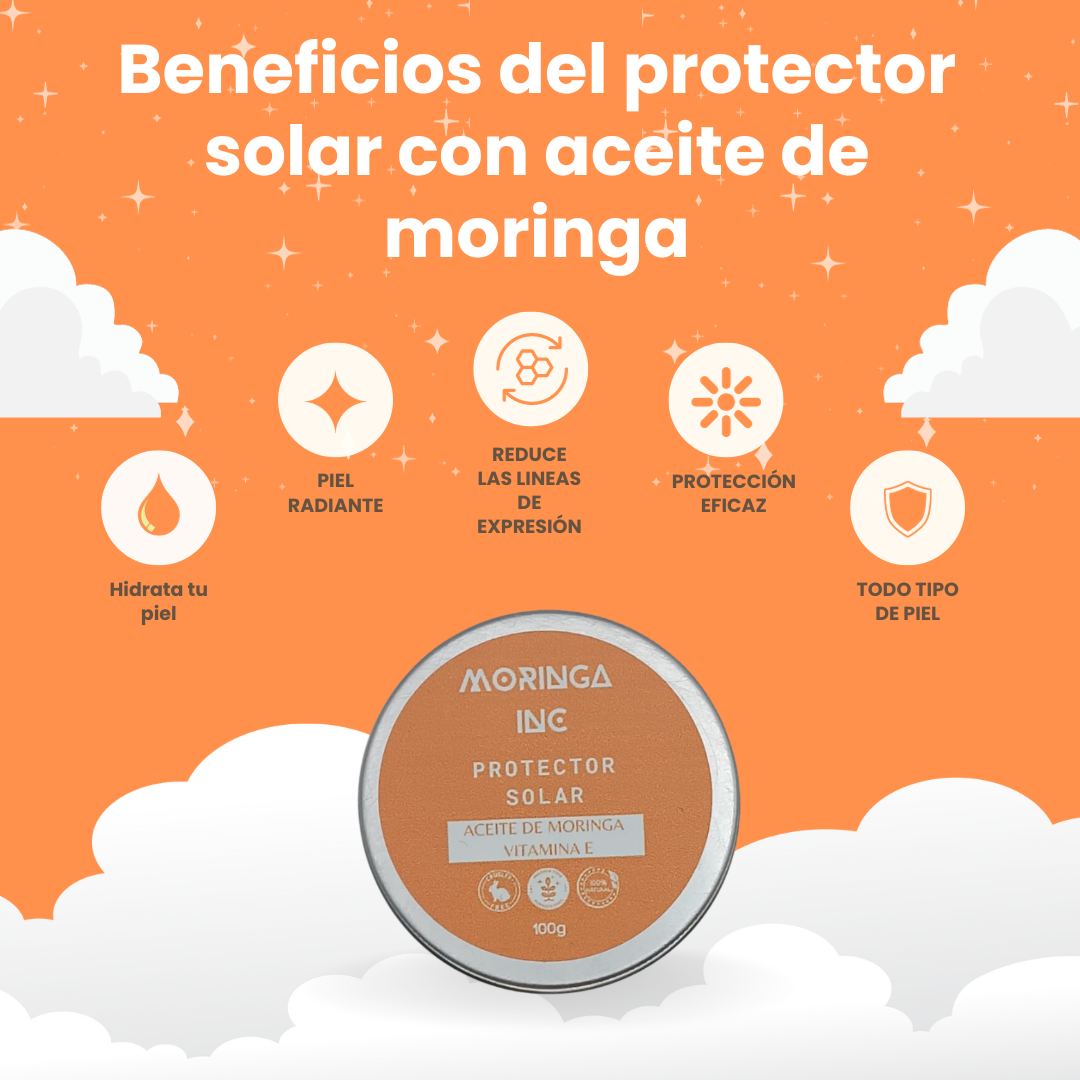 Protector Solar con Aceite de Moringa