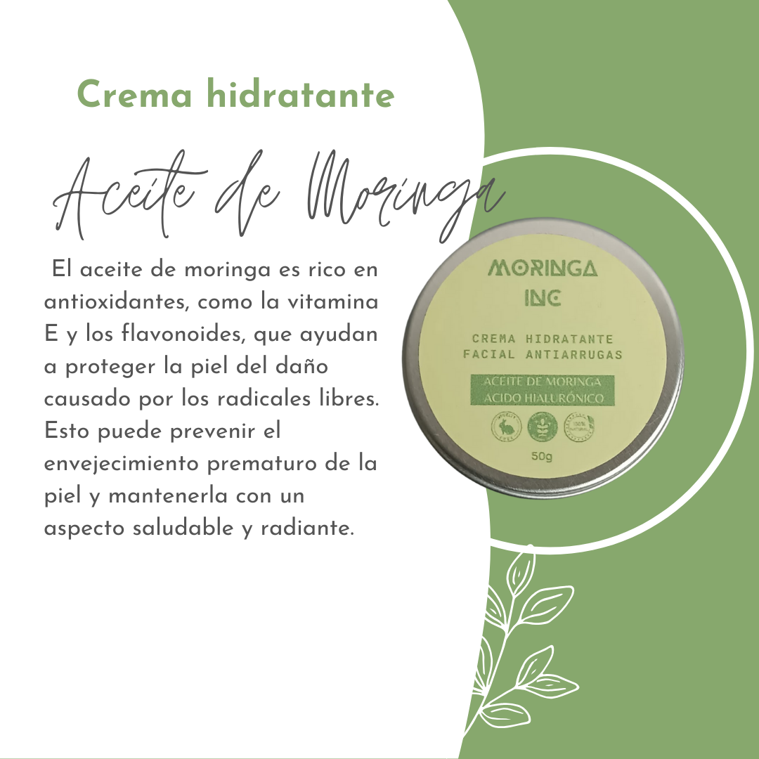 Crema Hidratante de Aceite de Moringa