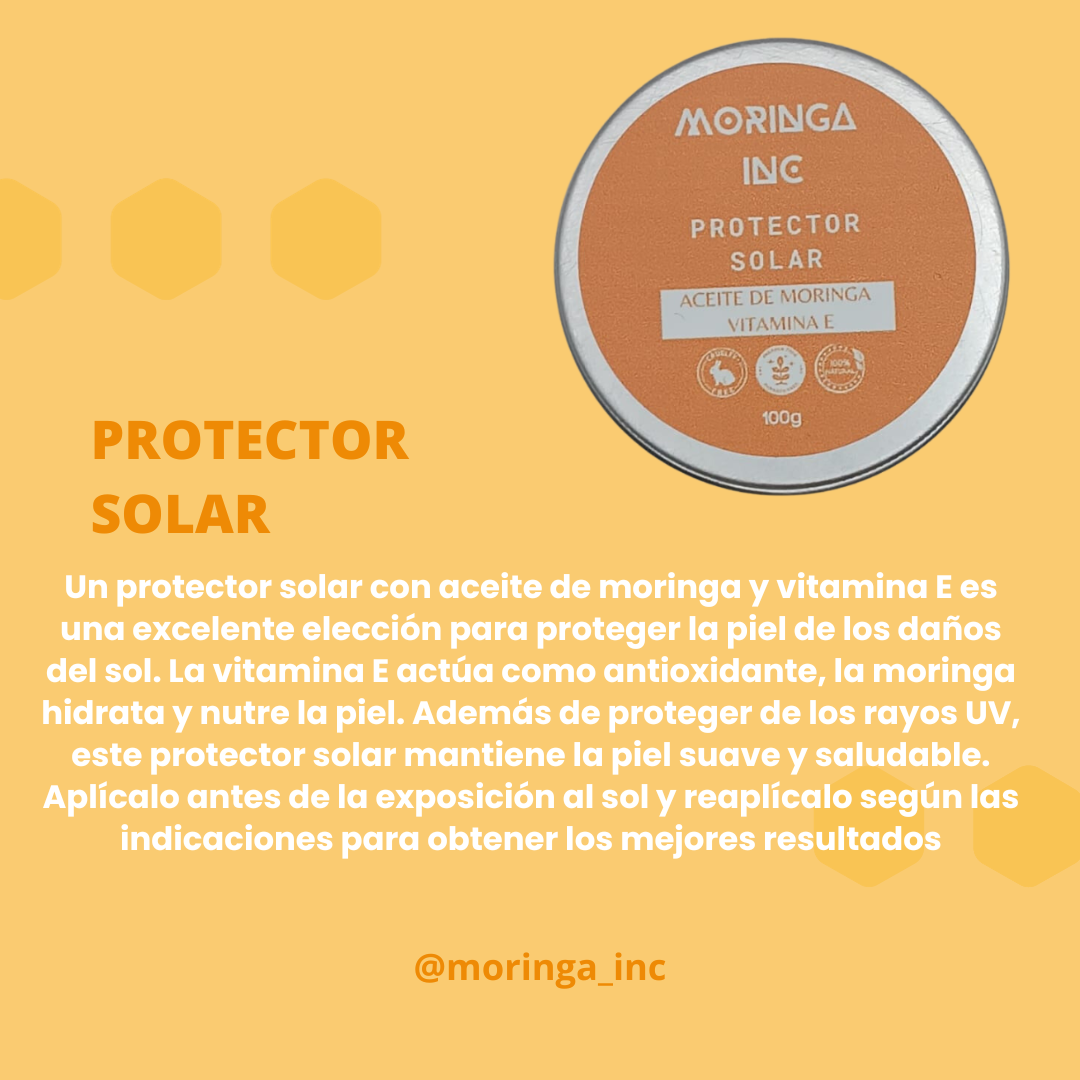 Protector Solar con Aceite de Moringa